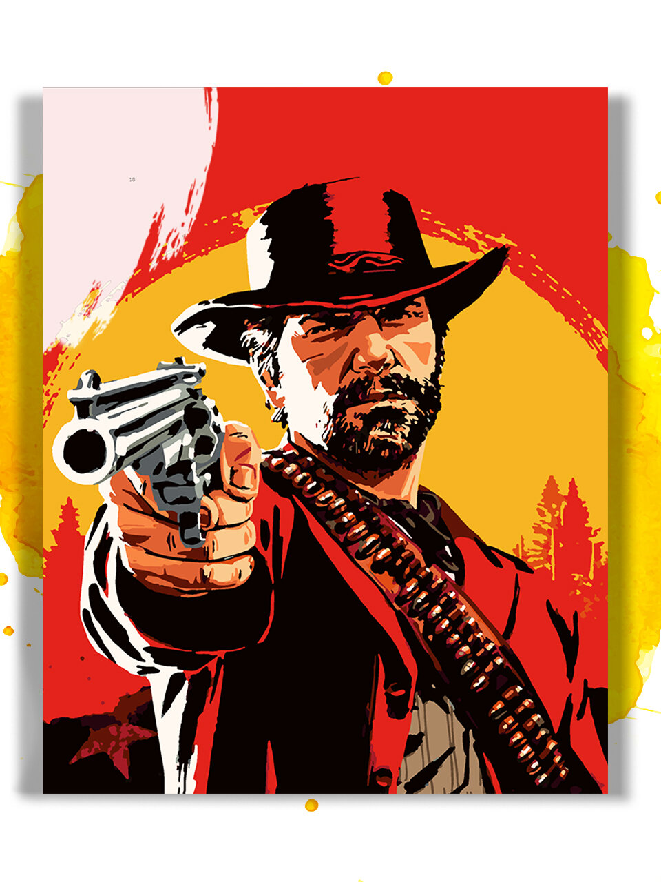 Картина по номерам на холсте Red Dead Redemption 2, 40 х 50 см