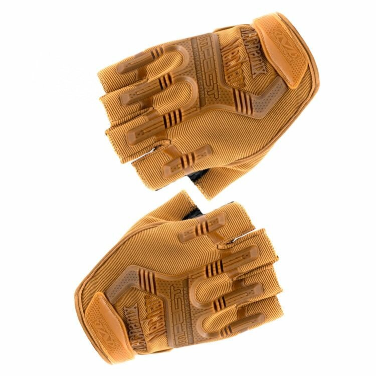 фото Перчатки тактические Outdoor Gloves Adventure укороченные прорезиненные Койот
