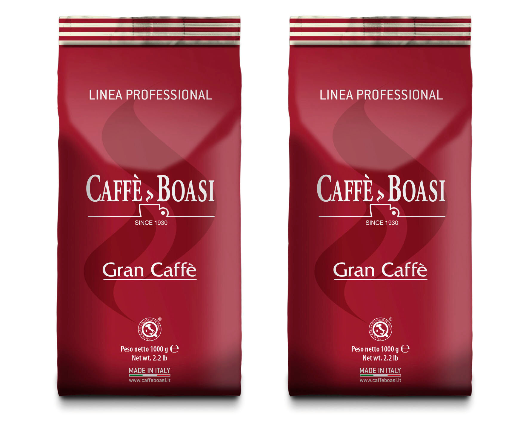 Кофе в зернах "CAFFE BOASI Gran Caffe" 1кг, 2 штуки
