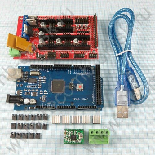 3D Printer RAMPS 14 Controller MEGA2560 R3 A4988 - Комплект 3D-принтера 2028₽