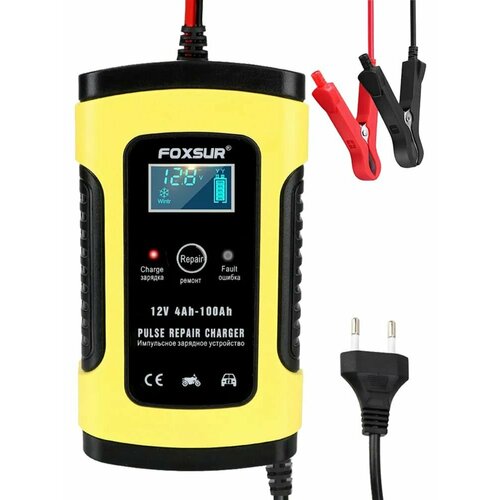 Зарядное устройство для аккумулятора FOXSUR FBC-1205D 12V5A yellow 926₽