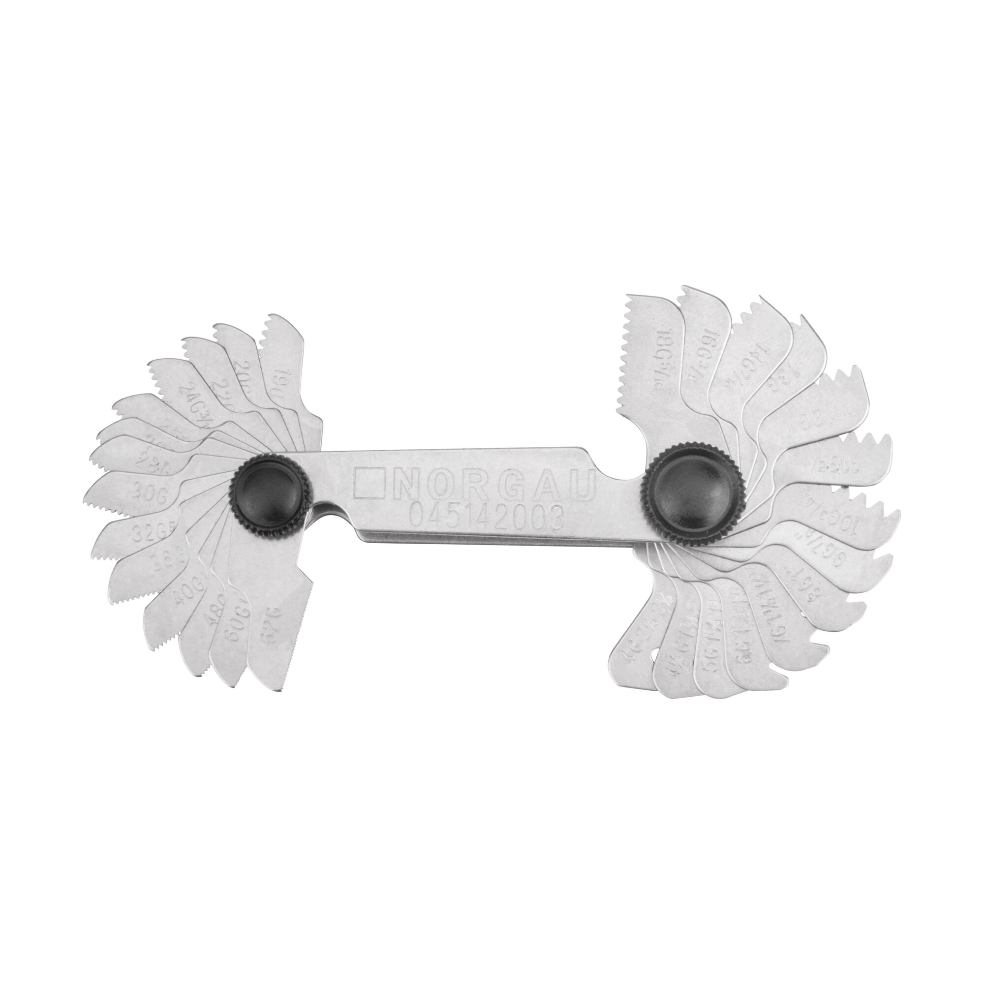 Набор резьбовых шаблонов NORGAU Industrial (W), 28 шт