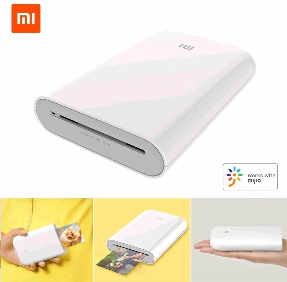 Принтер Xiaomi Mijia ZINK AR, термопечать, цветной, портативный, меньше A6