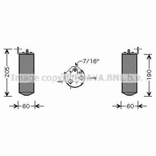 Осушитель кондиционера Ava RTD036 для Renault Espace III, Laguna I