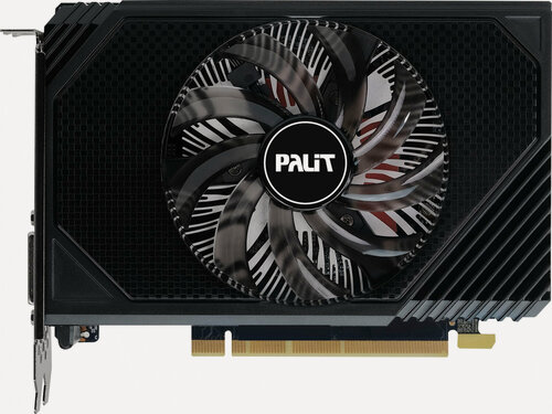 Изображение товара Видеокарта Palit PCI-E 4.0 RTX3050 STORMX NVIDIA GeForce RTX 3050 6Gb 96bit GDDR6 1042/14000 DVIx1 HDMIx1 DPx1 HDCP Ret