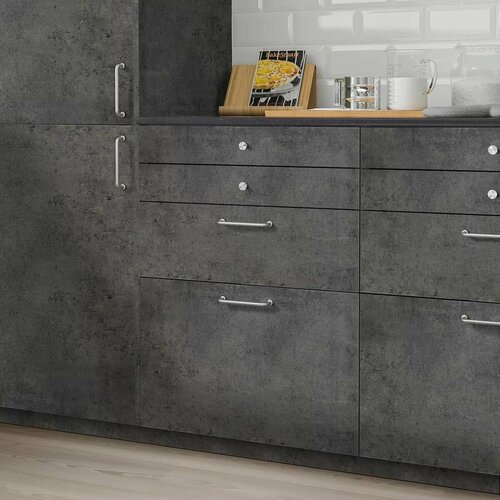 Фасад для кухни панель ящика IKEA K ALHYTTAN кальхюттан 40x20 см темно-серый под бетон