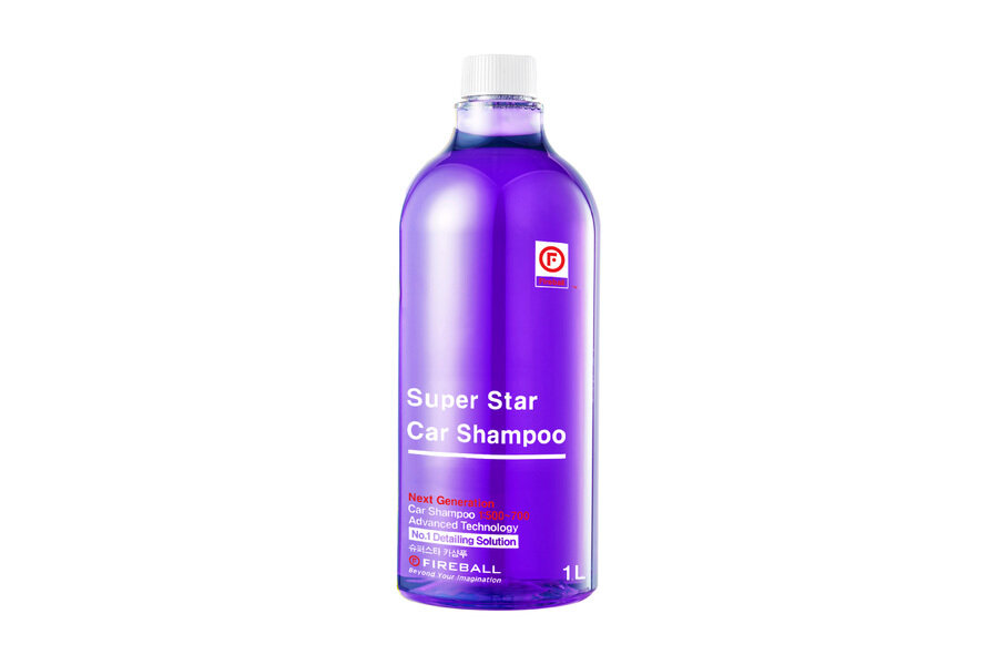 FIREBALL Super Star Car Shampoo Шампунь для ручной мойки 1:500 PH7 Французский виноград (фиолетовый) 1л