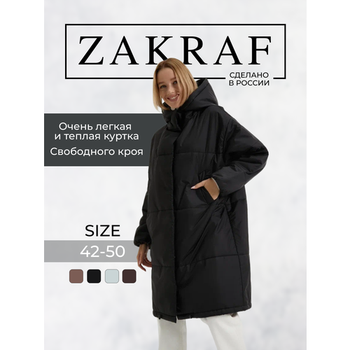 фото Куртка zakraf, размер 44, черная