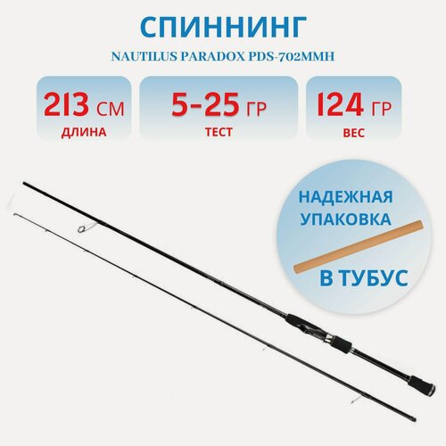 Изображение товара Спиннинг Nautilus Paradox PDS-702MMH 213см 5-25гр