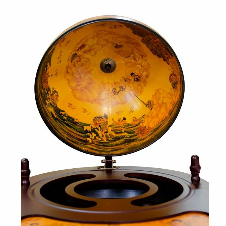 Глобус-бар напольный со столиком, диаметр 42 см — фото 1