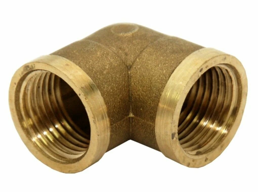 Угольник 90 ВР-ВР, латунный 1/2 — фото 1