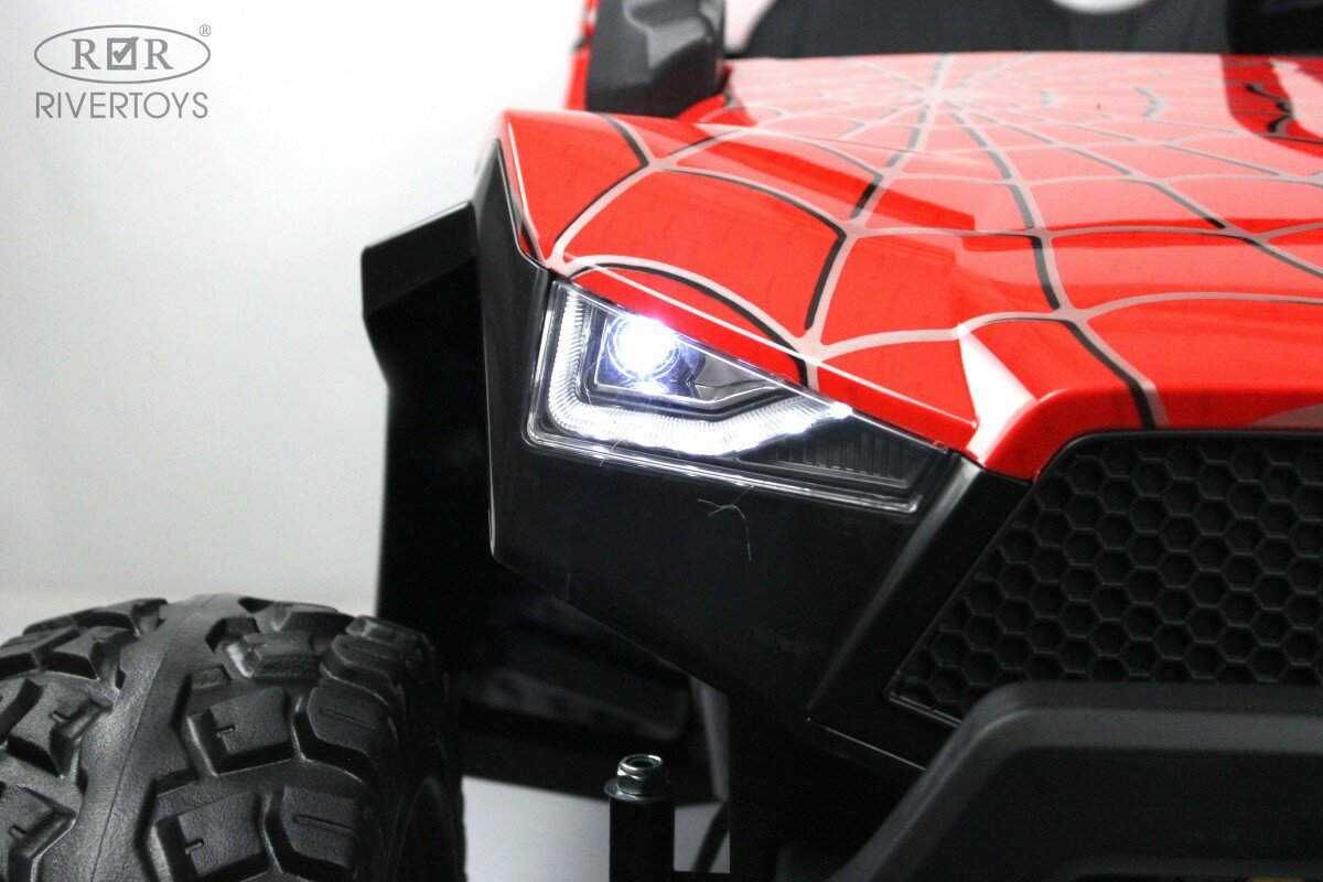 Детский электромобиль A707AA 4WD красный Spider (RiverToys) — фото 1