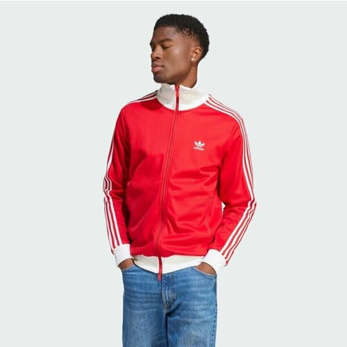 фото Толстовка adidas beckenbauer tt, размер s, , белый, красный