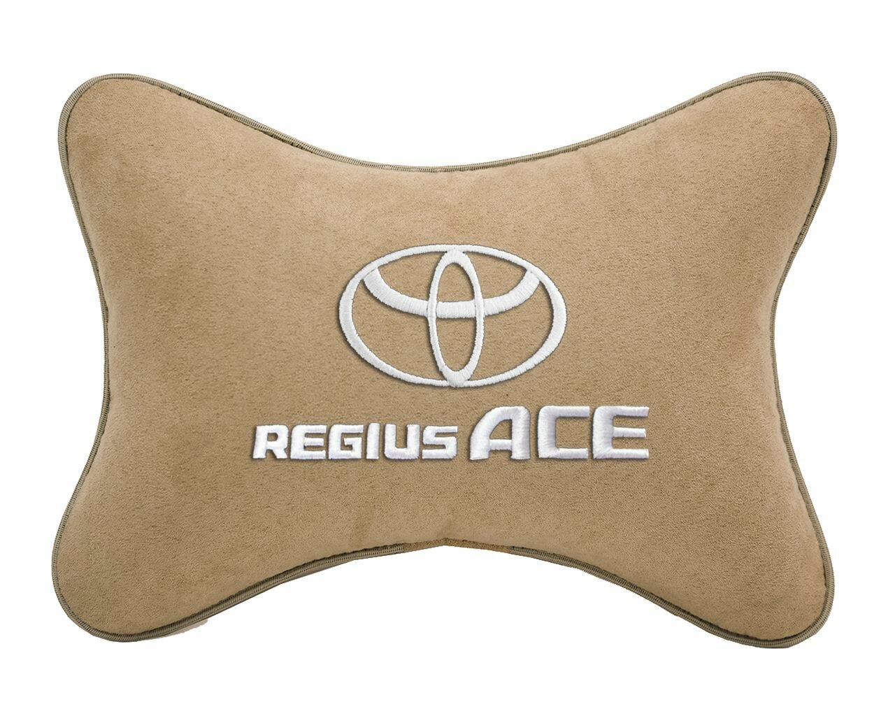 Подушка на подголовник автомобильная бежевая алькантара TOYOTA Regius Ace