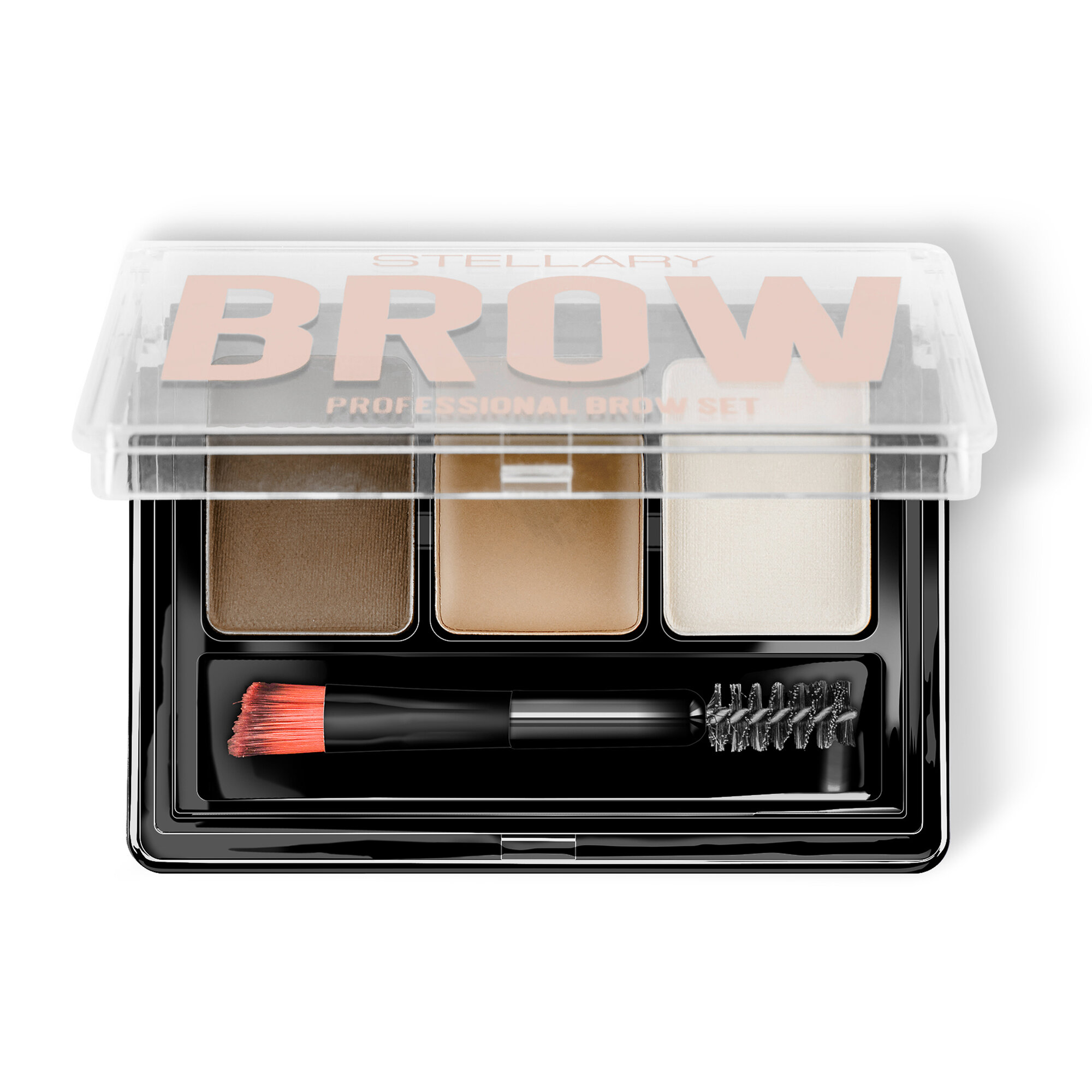 Набор для бровей STELLARY Professional Brow Set 01, 27.5 г, светло-коричневые — фото 1