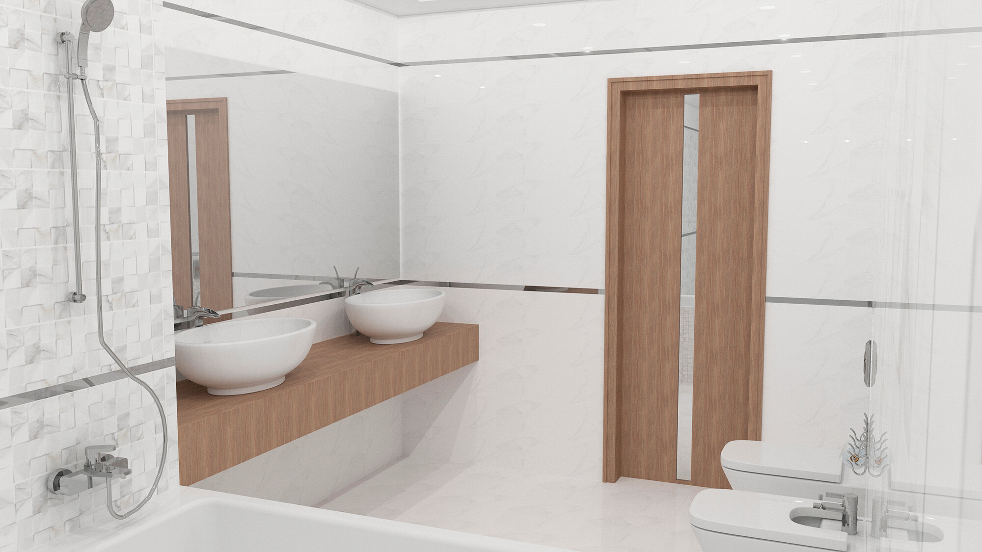 Бордюр керамический платина 2х60 см. 18 шт. — фото 1