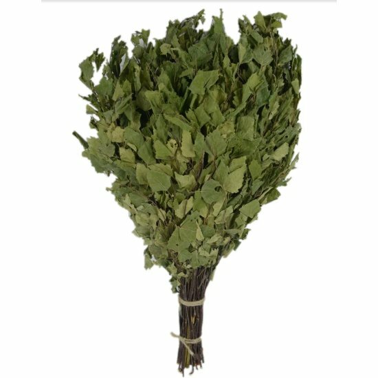 Веник березовый со зверобоем Бацькина Баня 20521 в упаковке