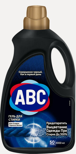 Изображение товара Гель для стирки ABC для темных тканей, 3л