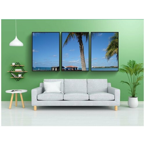 фото Набор модулных постеров для интерьера "аруба, остров, остров аруба" 60x90 см. в тубусе, без рамки lotsprints