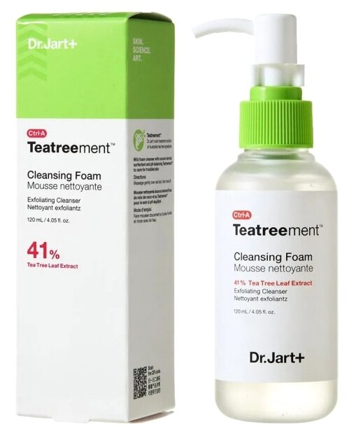 Dr. Jart+ очищающая пенка для умывания Teatreement Cleansing Foam, 120 мл, 120 г