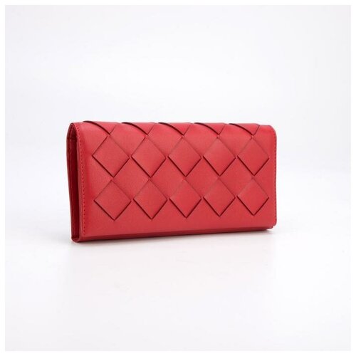 фото Кошелёк женский, 3 отдела на магнитах, цвет красный нет бренда