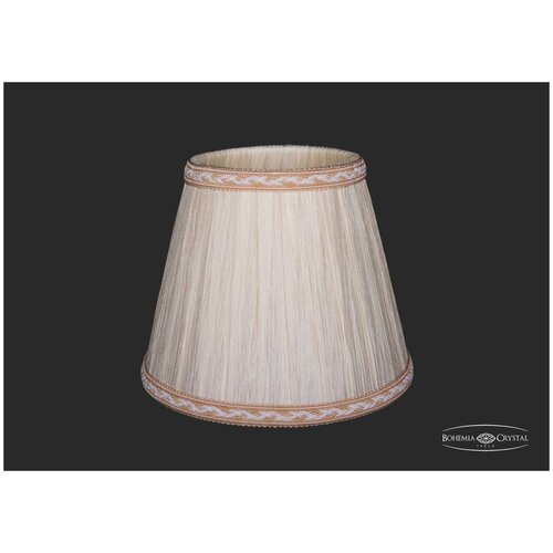Абажур Bohemia Ivele SH33A-160 Шампань индийский шелк с бело-золотой каймой