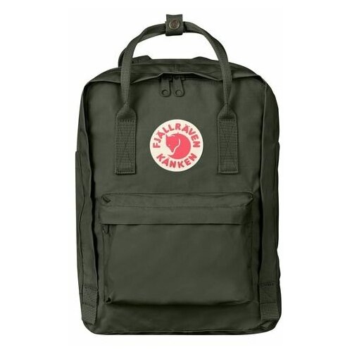 фото Fjallraven рюкзак kanken laptop 13", темно-зеленый, 25х16х35 см, 13 л