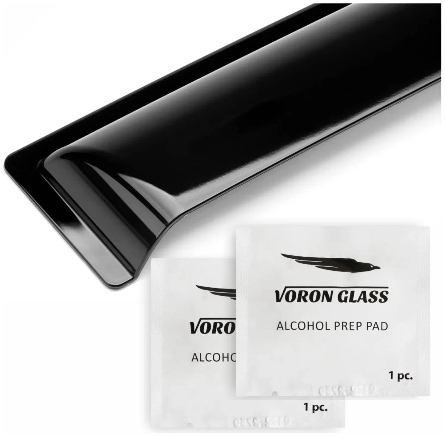 Дефлекторы окон, ветровики, неломающиеся Voron Glass серия Samurai для Nissan X-Trail II 2007-2014, кроссовер, накладные, к-т 4шт. - фотография № 9
