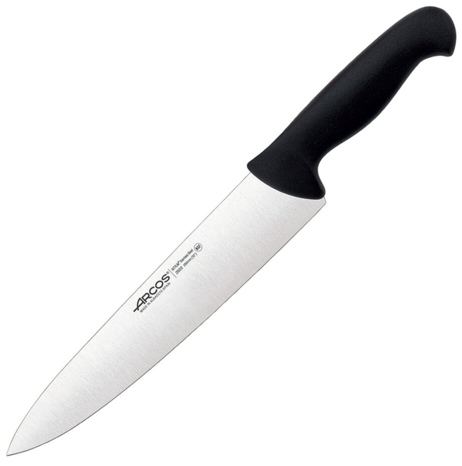 Поварской нож Шеф ARCOS 2900 25 см 292225 Испания, нержавеющая сталь, черный