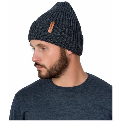 фото Шапка landre, размер 56-59, серый