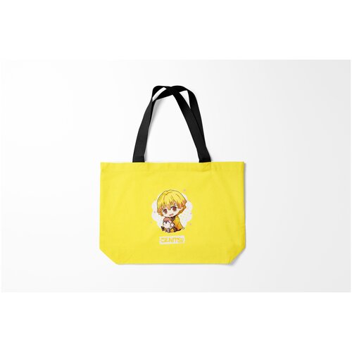 фото Сумка-шоппер / 46х35 см / аниме / клинок рассекающий демонов zenitsu agatsuma kimetsu burnettie