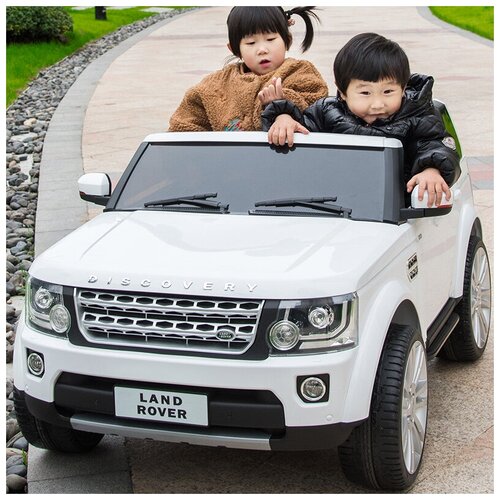Детский электромобиль Land Rover Discovery BDM 0918 двухместный джип с задним приводом