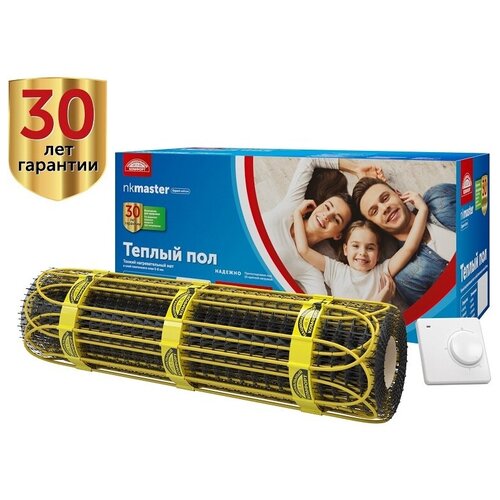 Теплый пол Мат нагревательный Национальный комфорт 2НК 150 Вт10 квм Мастер с терморегулятором 3650₽