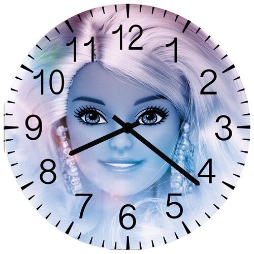 фото Svs настенные часы svs 3501139 kids сияющая кукла