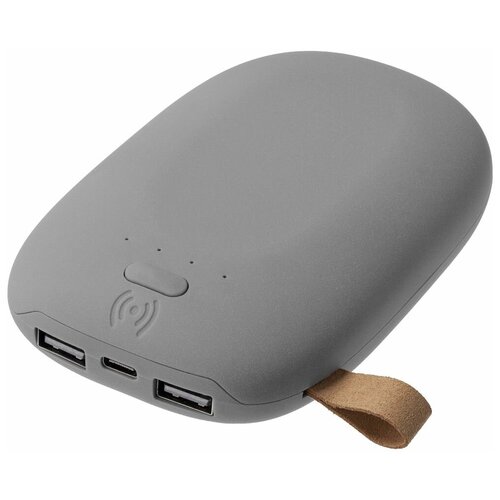 Аккумулятор с беспроводной зарядкой Pebble Wireless 9000 мАч серый 6450₽