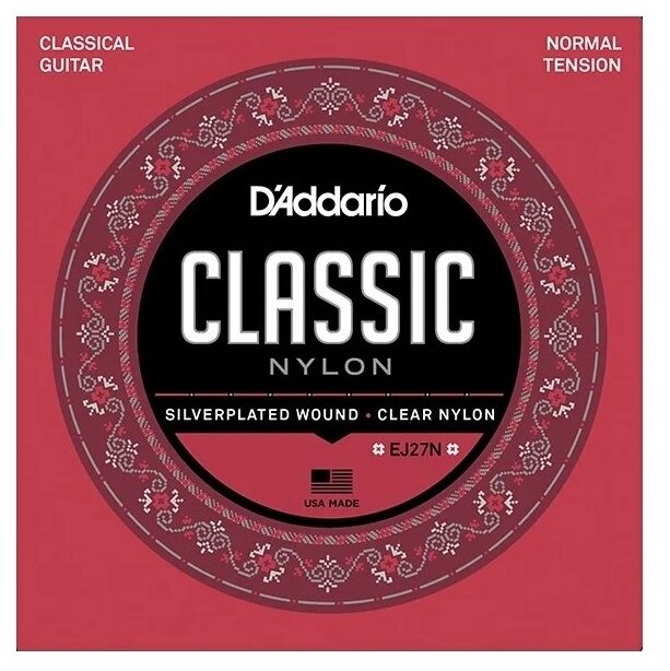 Струны D'Addario Classic Nylon Student Normal (EJ27N)