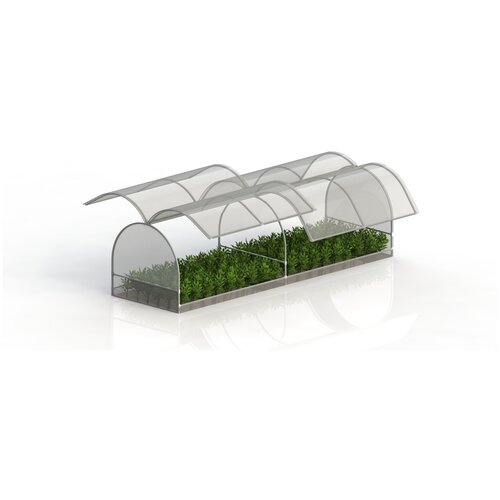 Парник бабочка 4м оцинкованный 400х125х110 см труба 20х20 (только каркас!)