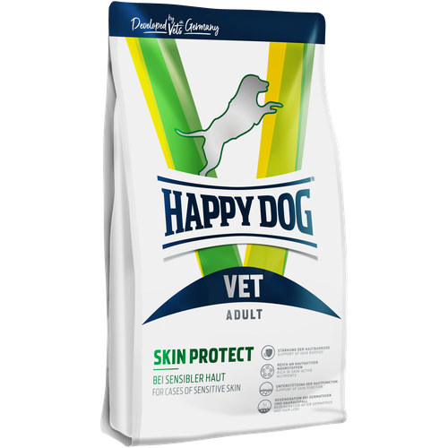 Сухой лечебный корм для собак Happy Dog при раздражении кожи, чрезмерной линьке Хэппи Дог VET Diet Skin Protect, 4 кг