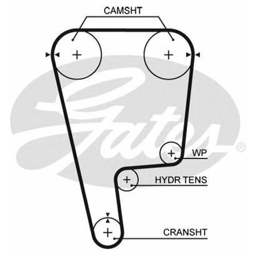 фото Ремень грм honda 2.2 93-00 (155x24) gates t226