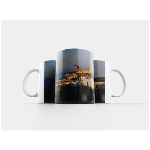 фото Кружка "пожарный самолет фирма canadair, хорватия, далмация" 320 мл lotsprints