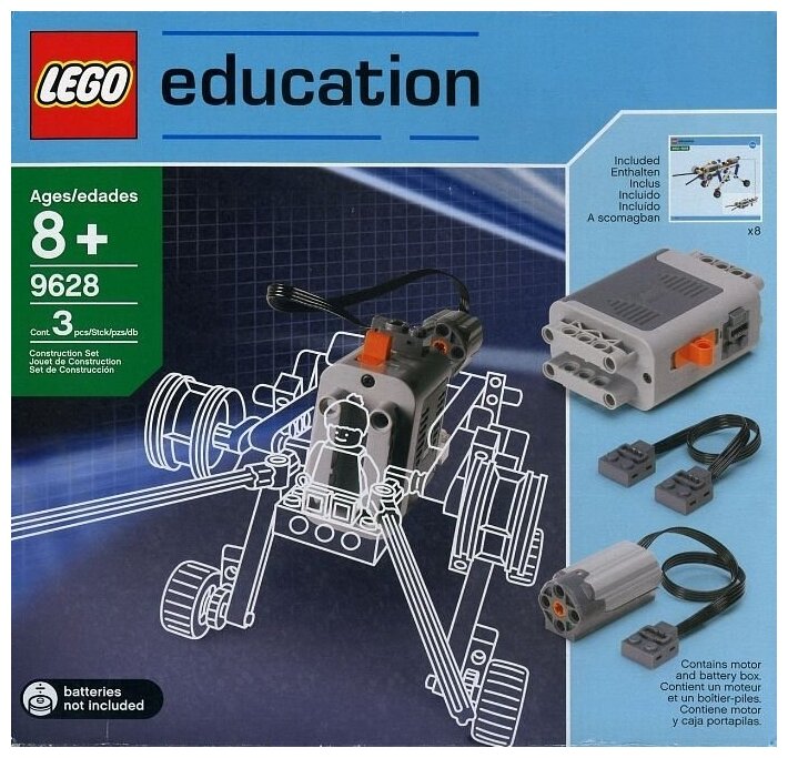 Конструктор LEGO Education 9628 Добавочный комплект электрификации