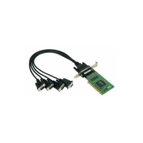 Плата мультипортовая MOXA CP-104UL-DB9M плата moxa cp 104el a db9m 4 port rs 232 pci express