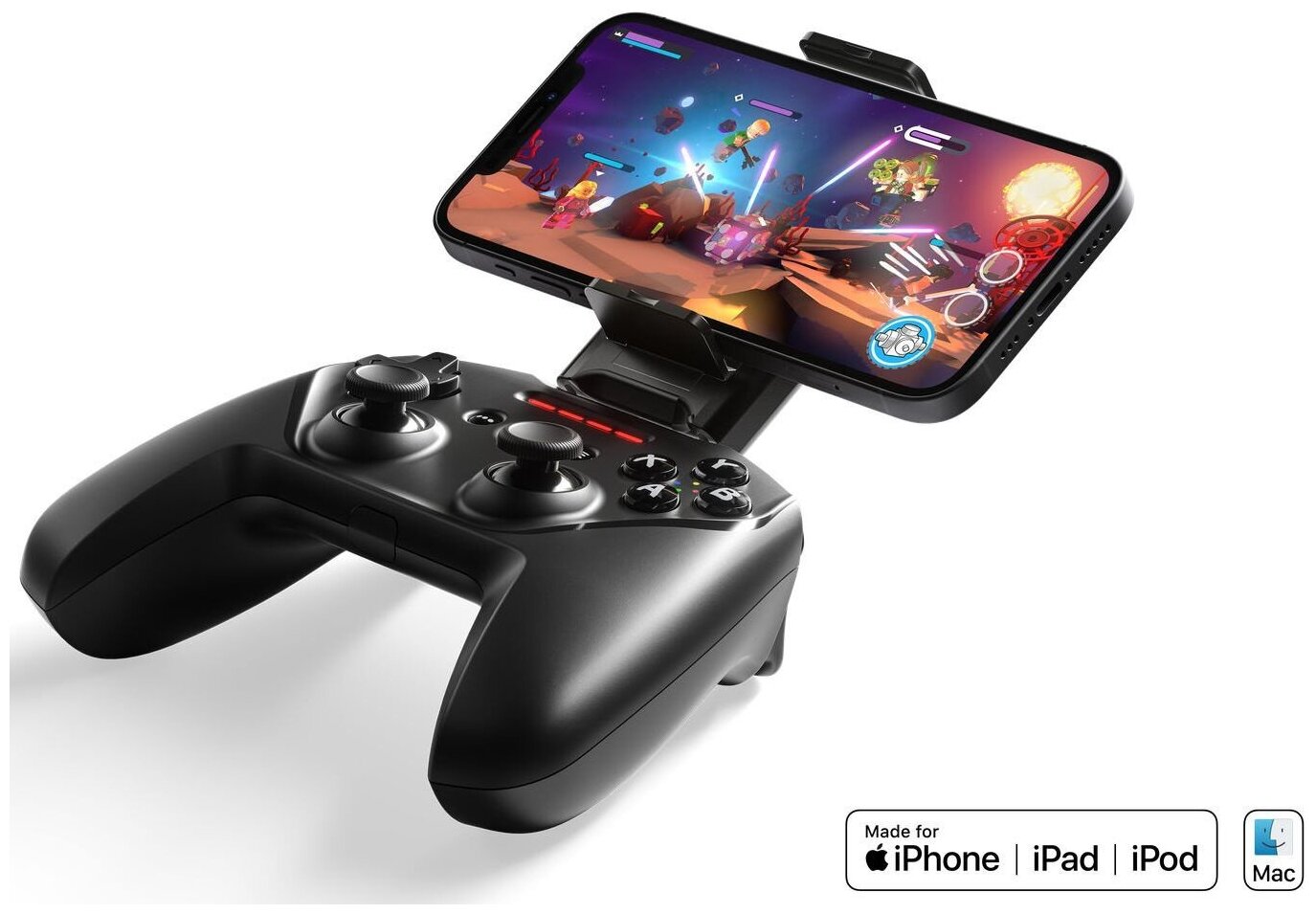 Геймпад Steelseries Nimbus+ Apple Arcade черный Bluetooth Беспроводной виброотдача обратная связь