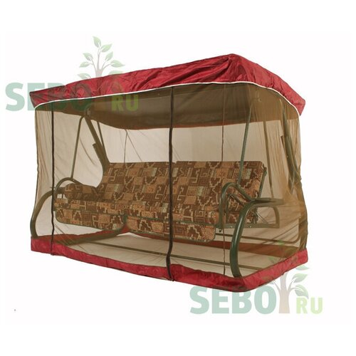 фото Москитная сетка sebo с тентом титан, бордовая