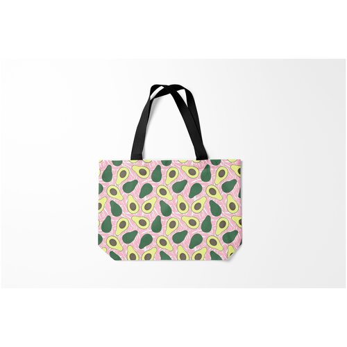 фото Сумка-шоппер / 46х35 см / популярные иллюстрации / авокадо avocado burnettie