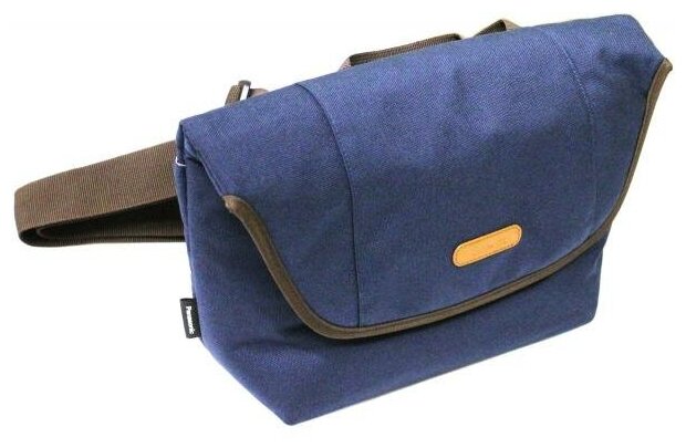 Сумка Panasonic DMW-BAG2K-A синяя, текстиль, 3 отделения, наружный карман с 3 секторами (вн. р. 33 x 19 x 12 см)