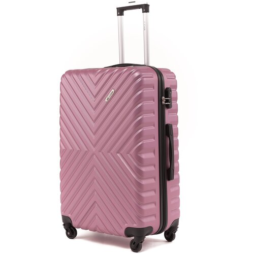 фото Чемодан lacase, 85 л, размер l, розовый