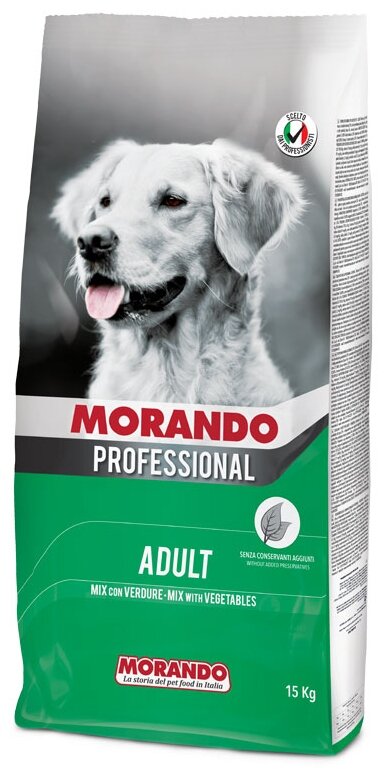 Morando Professional Cane сухой корм для взрослых собак с овощами - 15 кг