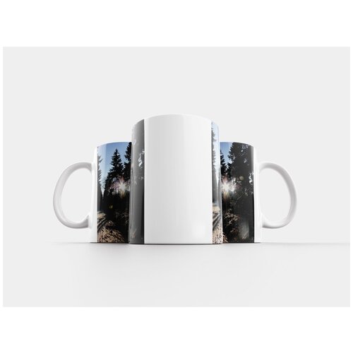 фото Кружка "зима, подсветка, лес" 320 мл lotsprints