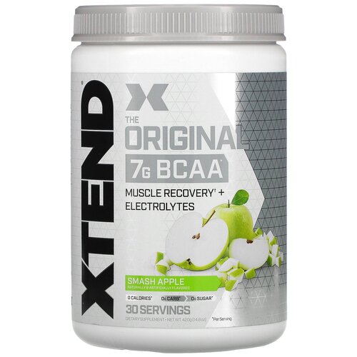 фото Аминокислотный комплекс scivation xtend original bcaa, зеленое яблоко, 420 гр.